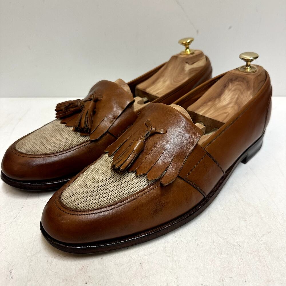 NEW HEELS Crockett & Jones x Ralph Lauren Spectator Tassel Loafer England 12 D